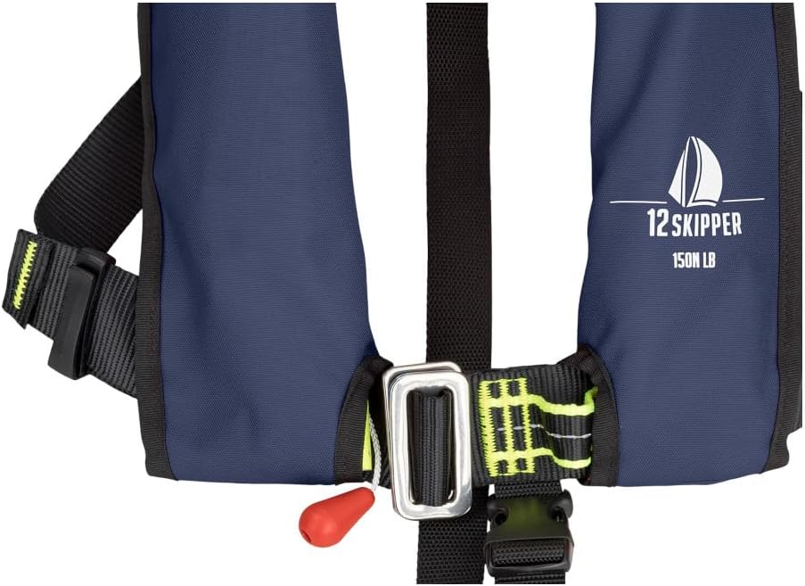 12skipper Kinder-Automatik Rettungsweste ISO 150N, Schwimmweste navy, navy