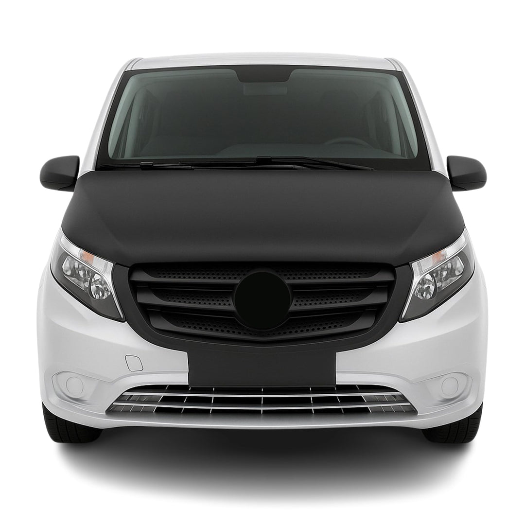 OMAC Haubenbra Bonnet Bra Steinschlagschutz kompatibel mit Mercedes Vito W447 2014-2025 Schwarz