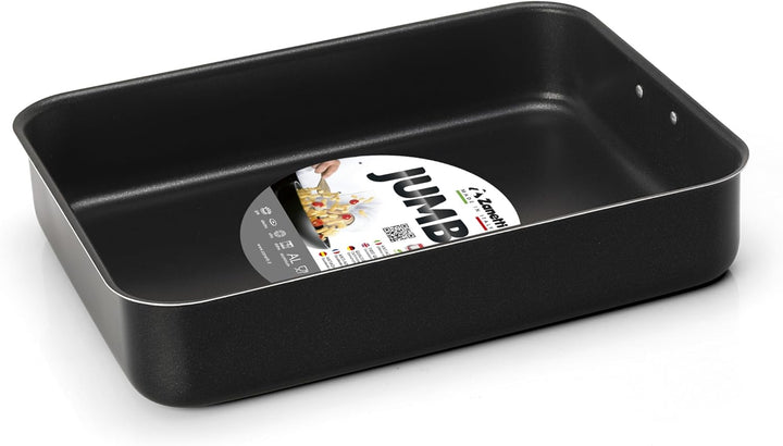 Zanetti - Jumbo, Antihaft-Lasagnee Grösse 40 x 28 cm, rechteckige Lasagne-Form mit Ring zum Aufhänge