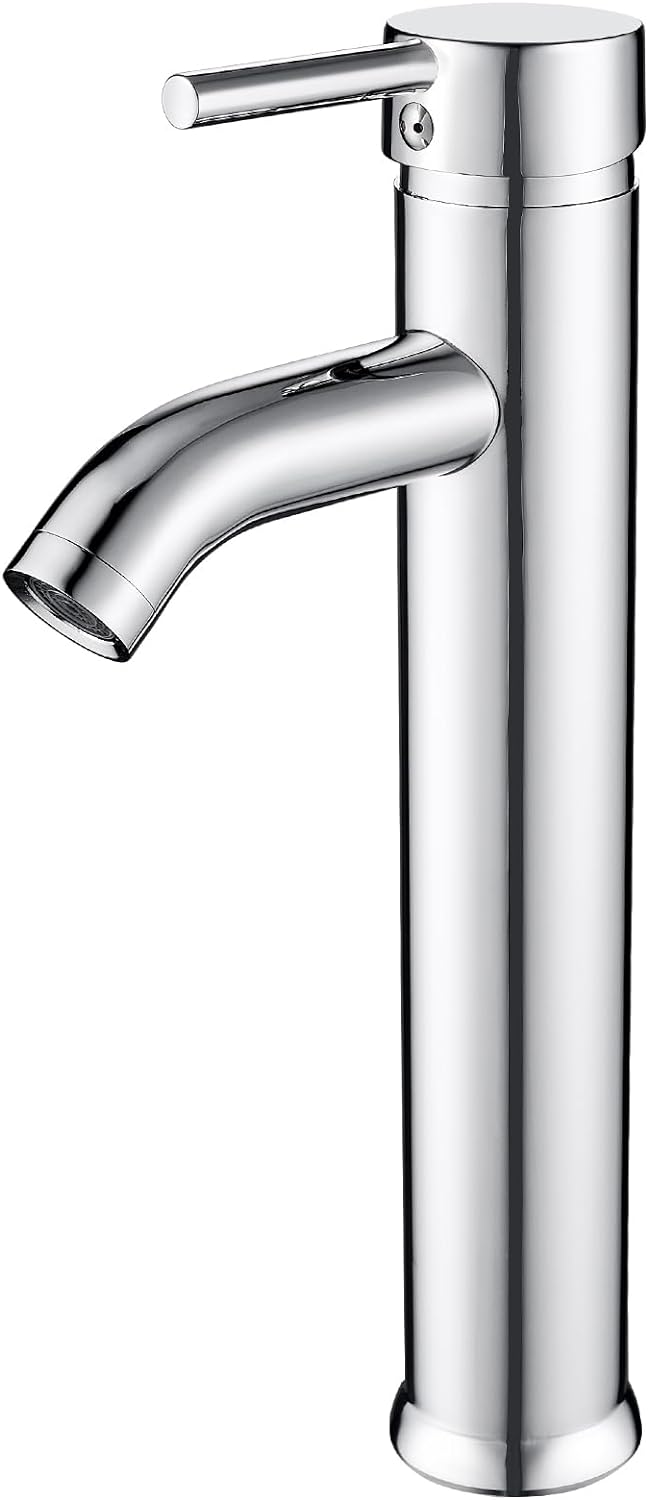 kisimixer Waschtischarmatur Bad Hoch, Wasserhahn Waschbecken Waschtisch Armatur, Einhebelmischer für