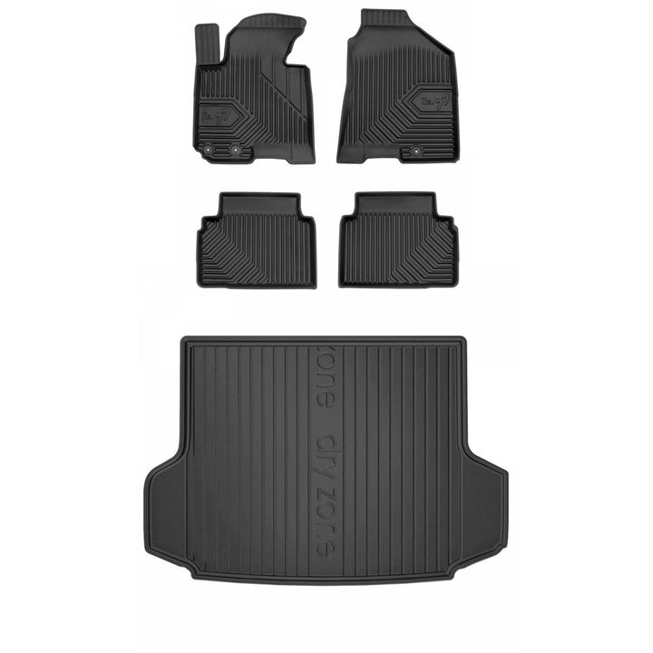 Satz Fussmatten und Gummimatte für Hyundai ix35 2009-2015/ Hyundai Tucson II 2009-2015