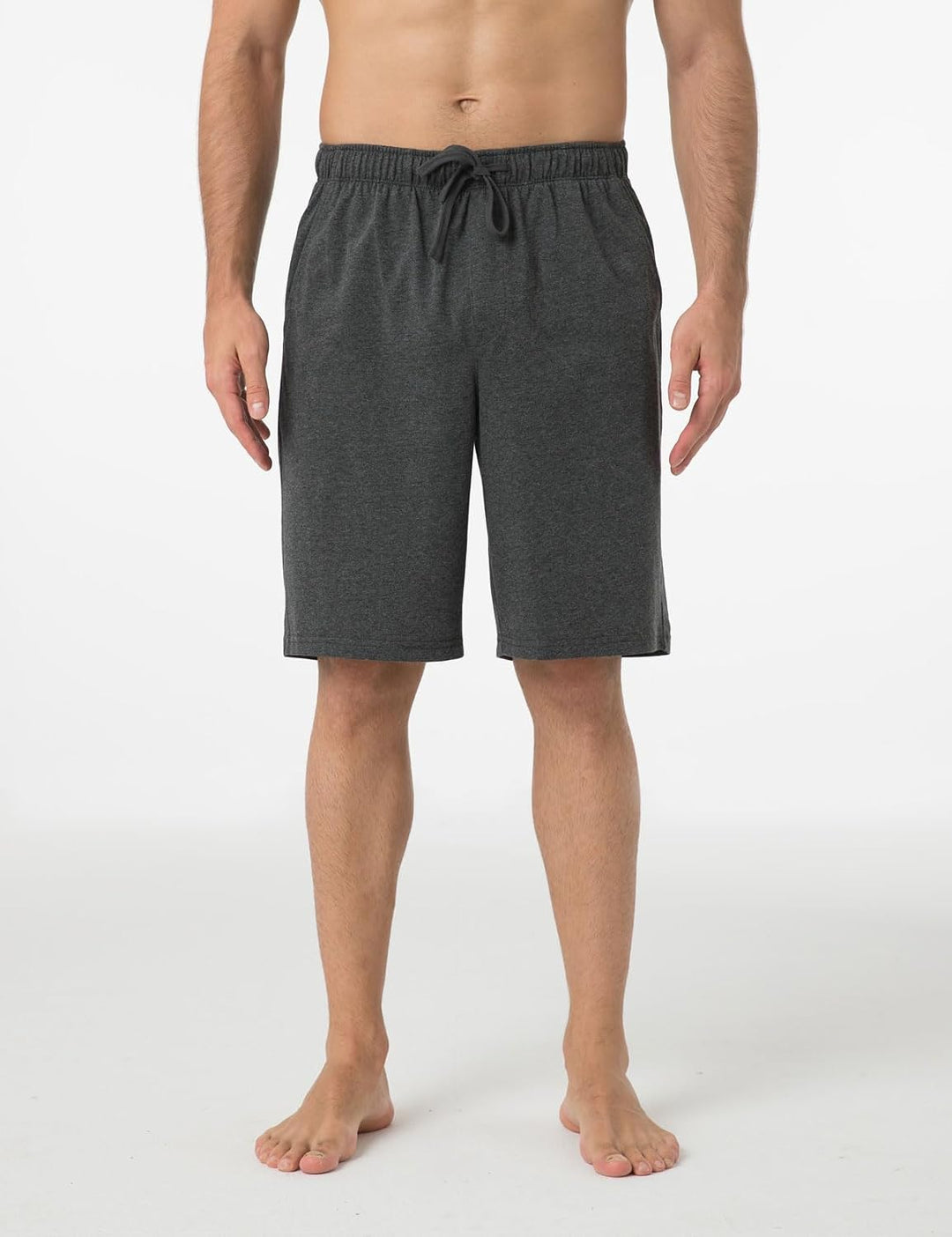 LAPASA Herren Pyjama Shorts mit Taschen, 2er Pack Pyjamahose Schlafshorts Baumwolle Kurze Schlafanzu