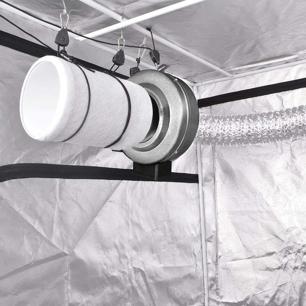 iPower 4 Zoll Luftkohlefilter Zimmerpflanzen wachsen Zelt Geruchsbekämpfungswäscher mit Australien a