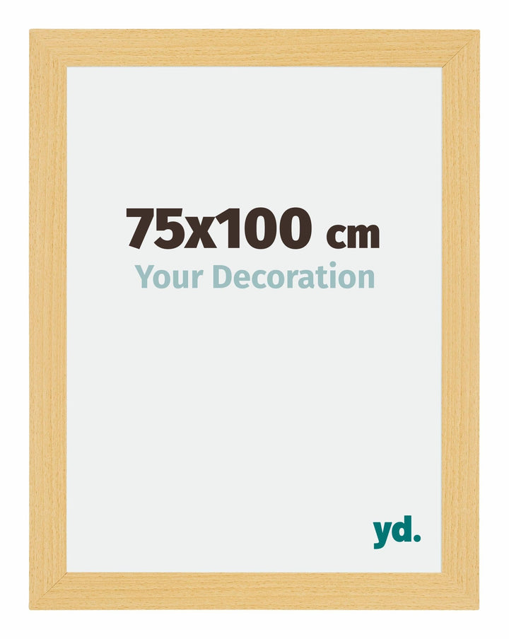yd. Your Decoration - Bilderrahmen 75x100 cm - Buche Dekor - Bilderrahmen aus MDF mit Acrylglas - An