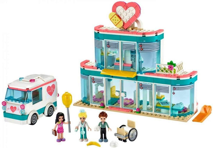 LEGO 41394 Friends Krankenhaus von Heartlake City, Spielzeug ab 6 Jahren mit Mini Puppe Emma und Kra