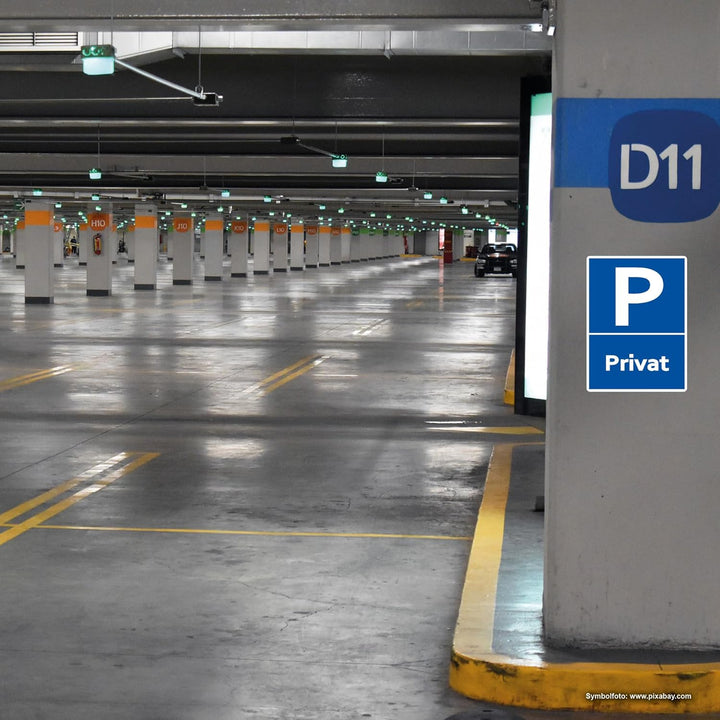 5 Stück Privat Parkplatz Schild 20 x 30 cm aus stabiler PVC Hartschaumplatte 3mm Privatparkplatz par