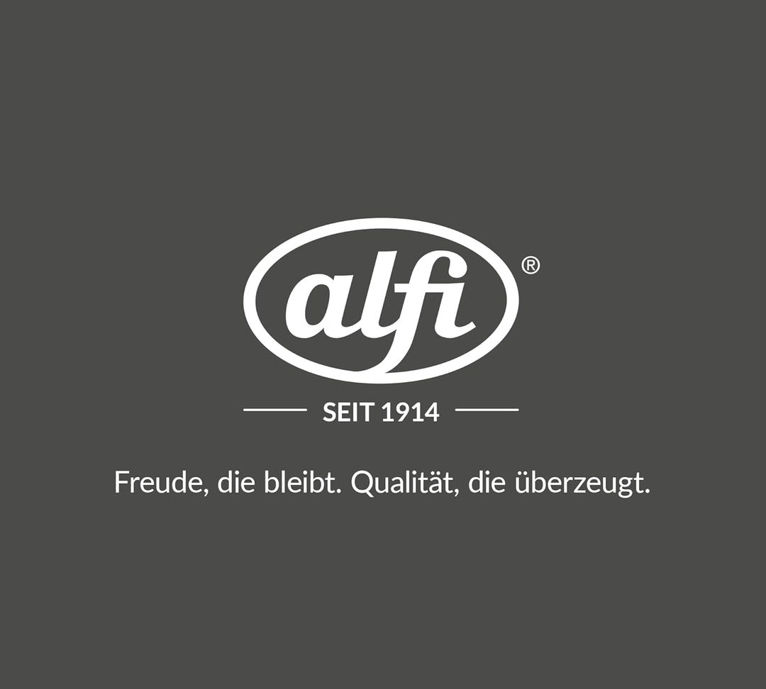 alfi SKYLINE 650ml, cool grey mat, Edelstahl-Isolierkanne mit hygienischem Hartglaseinsatz, Drehvers