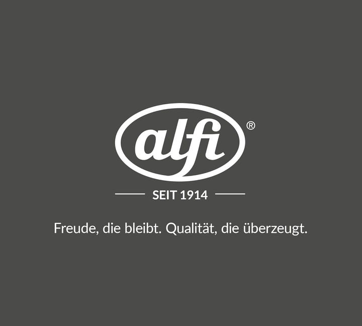 alfi SKYLINE 650ml, cool grey mat, Edelstahl-Isolierkanne mit hygienischem Hartglaseinsatz, Drehvers