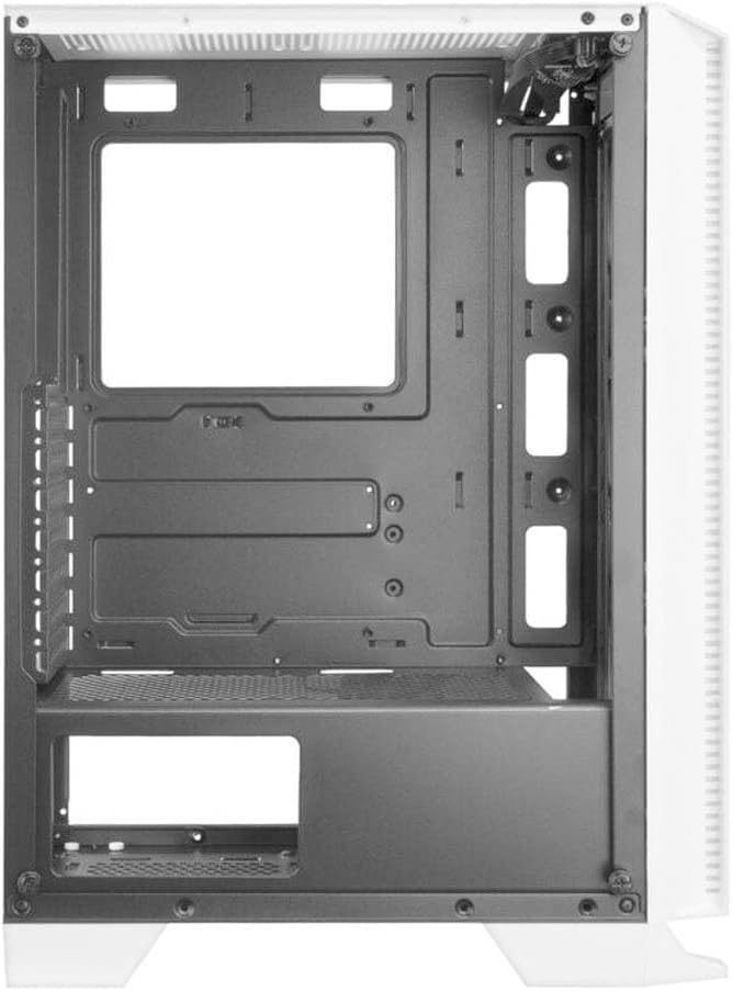Mars Gaming MC-C Weiss, ATX PC Gehäuse, Metall-Mesh Frontplatte, Gehärtetes Glas, 3 Frontlüfter FRGB