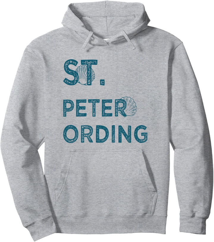St. Peter Ording Nordsee Insel Urlaub Muscheln Pullover Hoodie