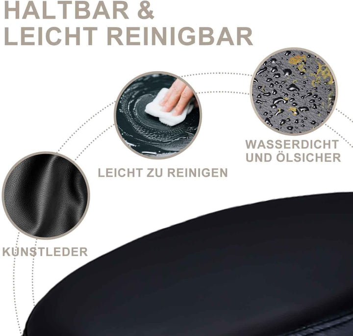 Zedelmaier Rollhocker höhenverstellbar, Bürohocker mit Gummirollen, 360° drehbar Hocker mit Rollen &