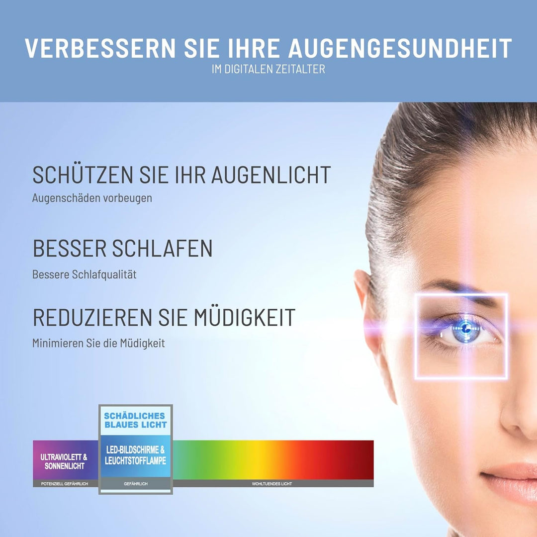 VistaProtect - Premium Anti-Blaulichtfilter für Computermonitore, Abnehmbar (23" bis 24" Zoll)