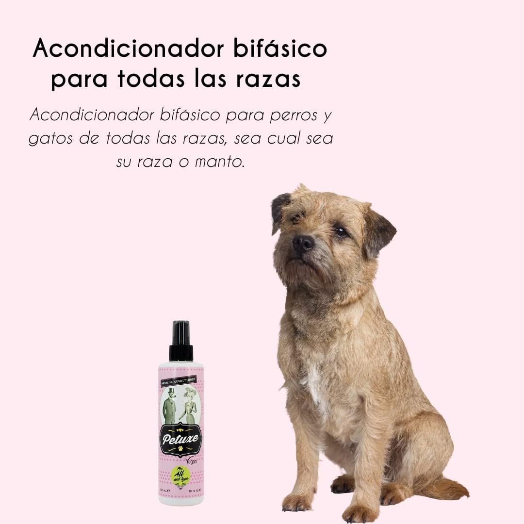 Petuxe Zweiphasiger Conditioner für Haustiere. Vegane Hundespülung. Katzen Conditioner. Alle Rennen.