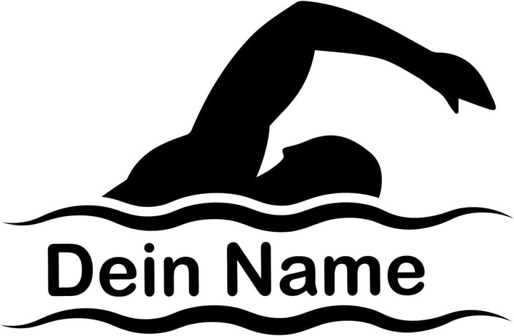 minimutz Sporttasche Schwimmen für Kinder - Personalisierbar mit Name - Schwimmtasche Duffle Bag für