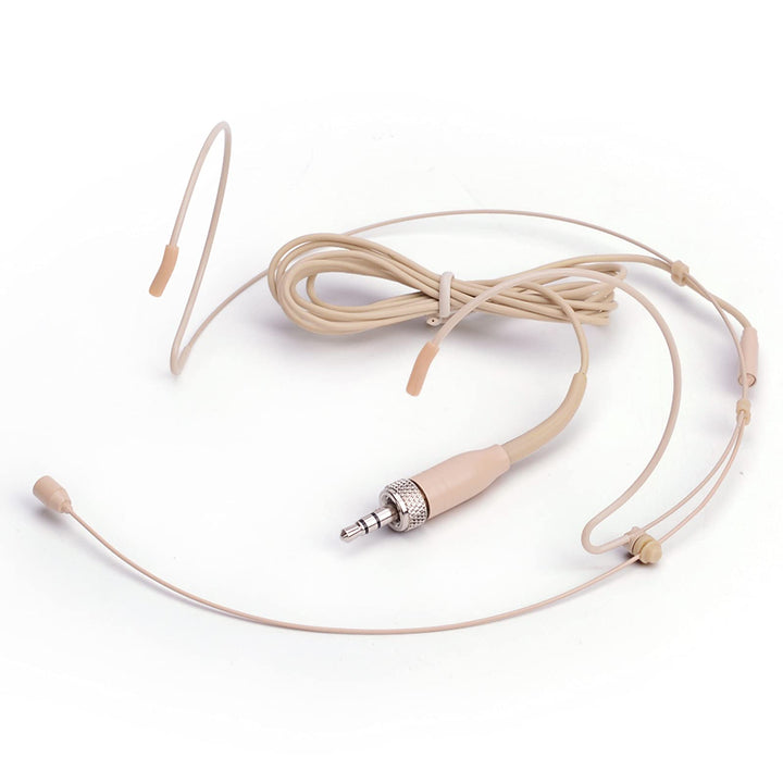 Sujeetec Headset Mikrofon Stirnband mic für Sennheiser kabellos Bodypack Transmitter Taschensender -