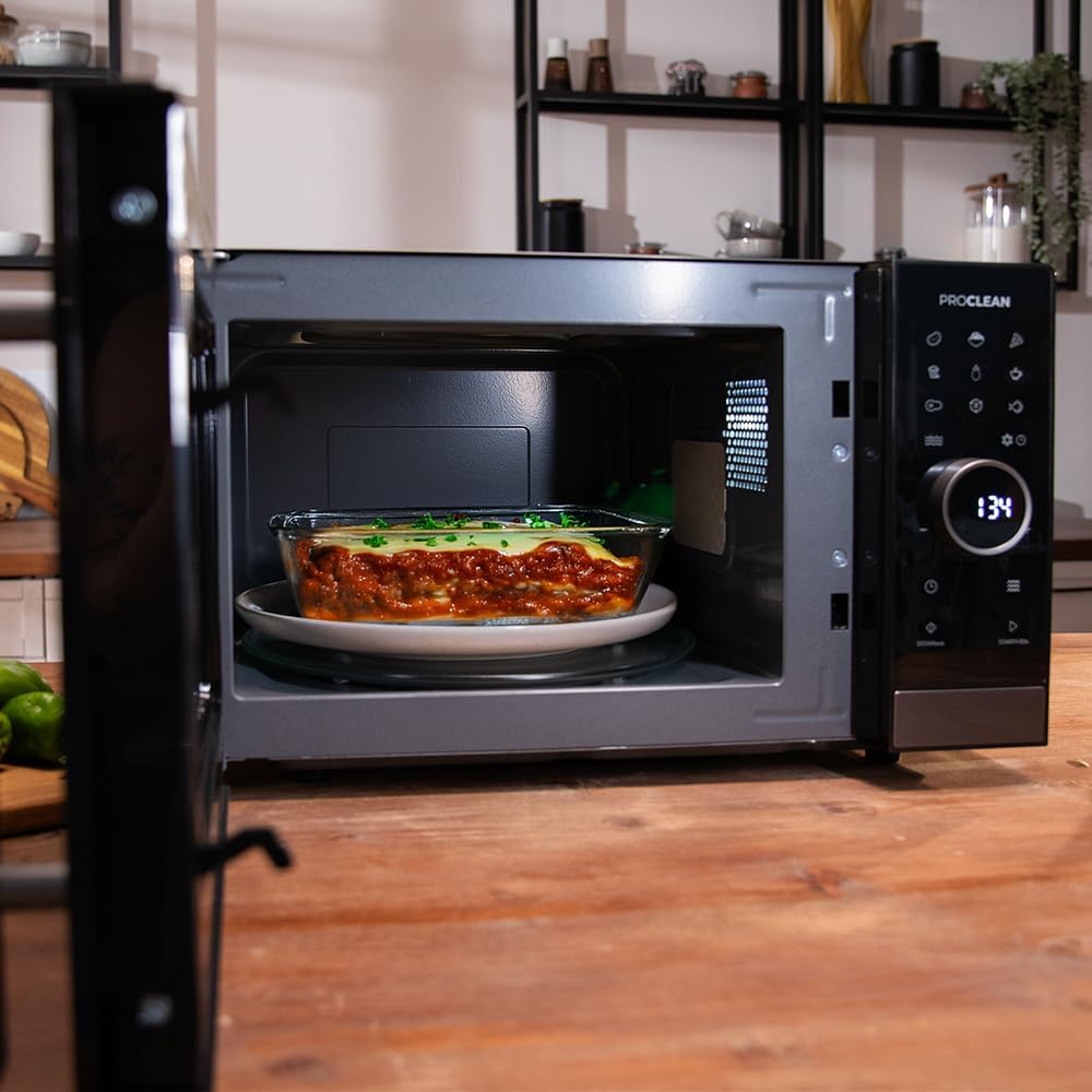 Cecotec Proclean 6120 Touchscreen-Mikrowelle mit Grill, 23 l, 800 W und 1000 W, Digital, gleichmässi