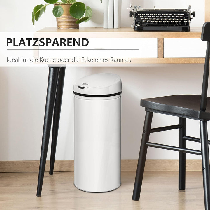 Ribelli Edelstahl Mülleimer 50 Liter - Abfalleimer mit Sensor - automatisches Öffnen und Schliessen