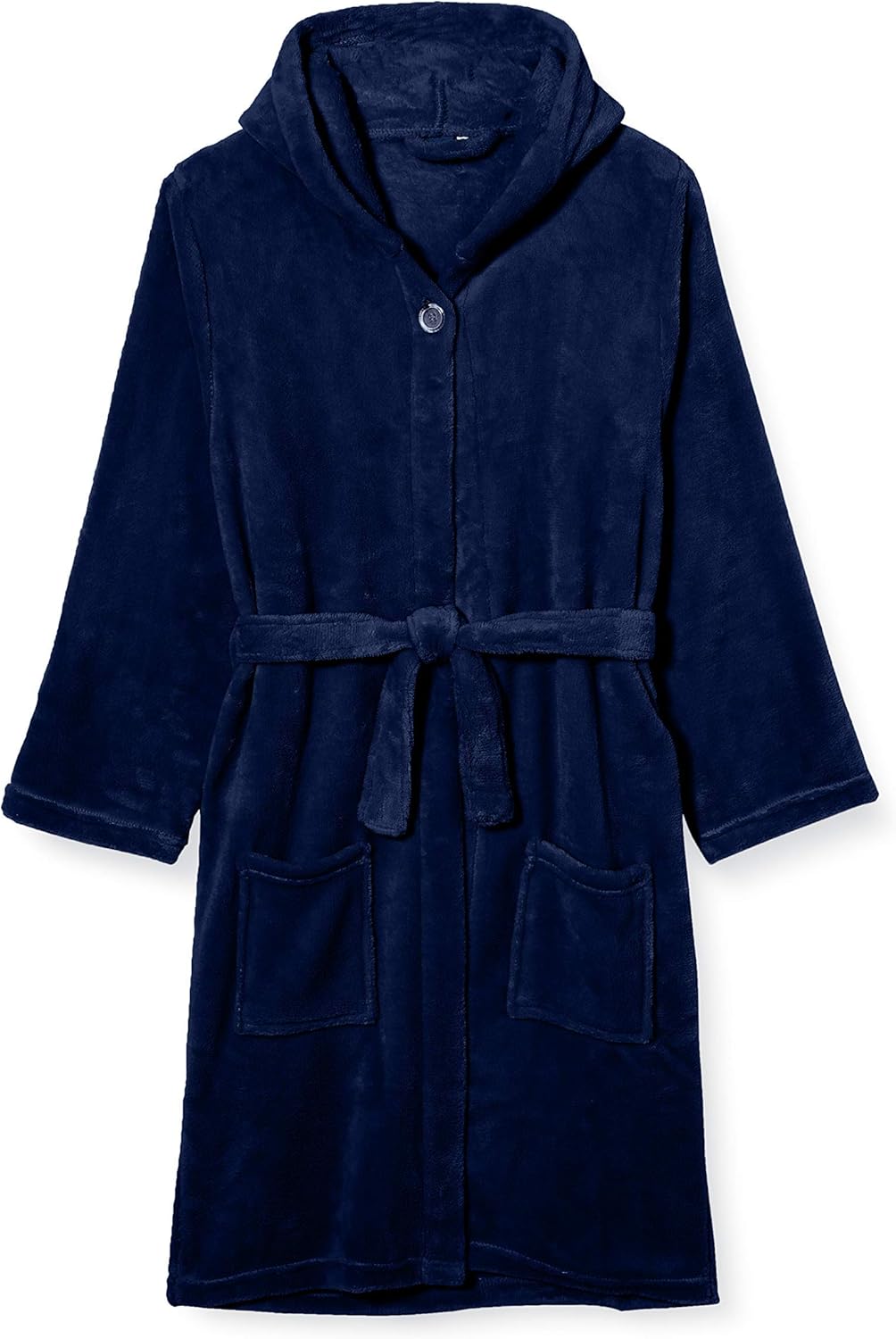 Playshoes Unisex Kinder Fleece-Bademantel Morgenmantel 134-140 marine, 134-140 marine