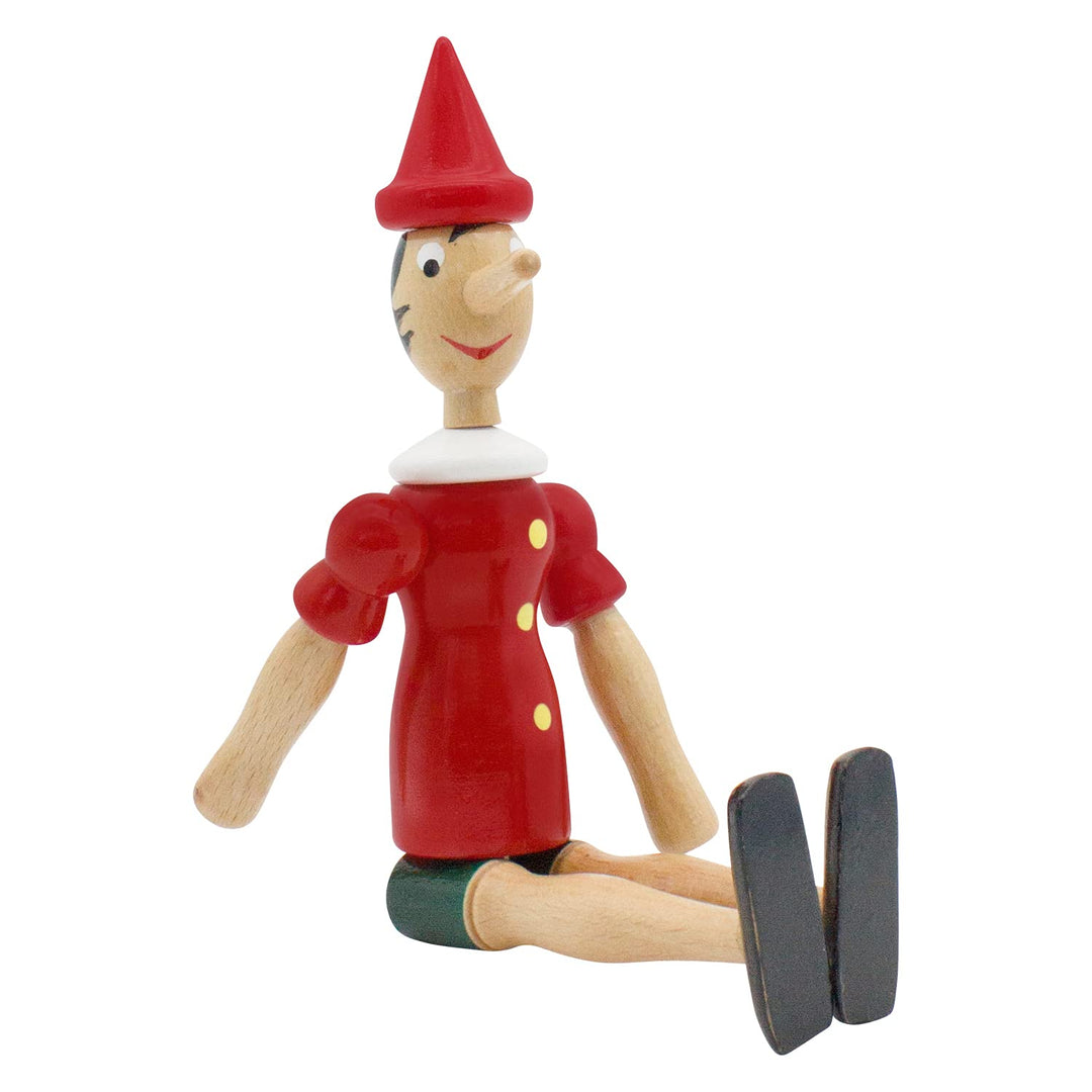 GICO Pinocchio Figur Gelenkfigur aus Holz, Länge 24 cm- Made in Italy- 9011