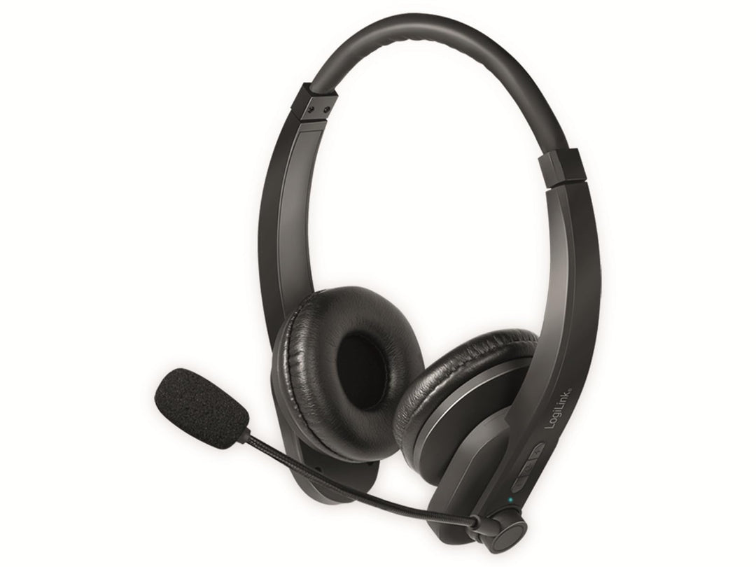 LogiLink BT Stereo Headset, Mikrofon Schwarz Standard