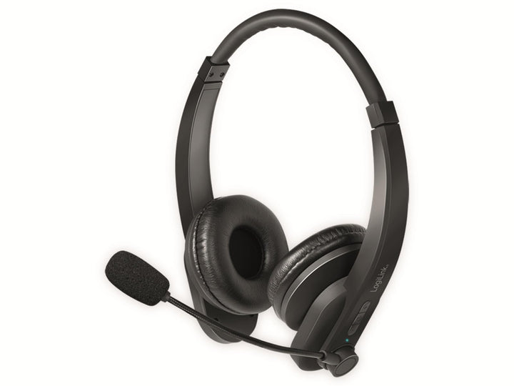 LogiLink BT Stereo Headset, Mikrofon Schwarz Standard