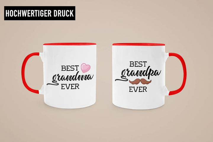Trendation - Beste Oma und Opa Geschenk Set Tassen Weihnachten Geschenke für Grosseltern Geburtstag
