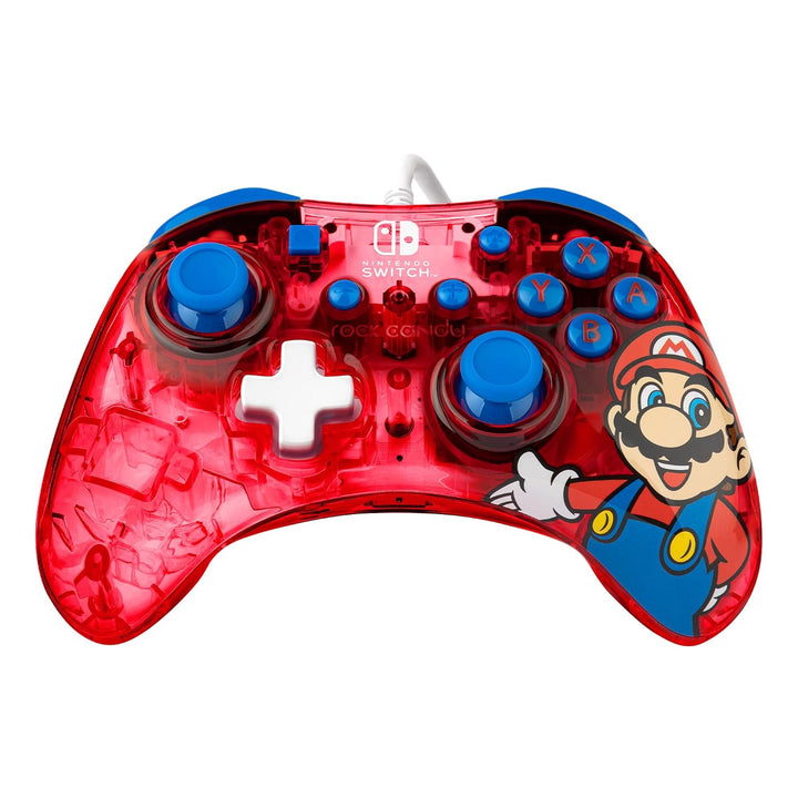 PDP Rock Candy verkabelt Gaming Switch Pro Controller - Mario - Rot - Official License Nintendo - OL