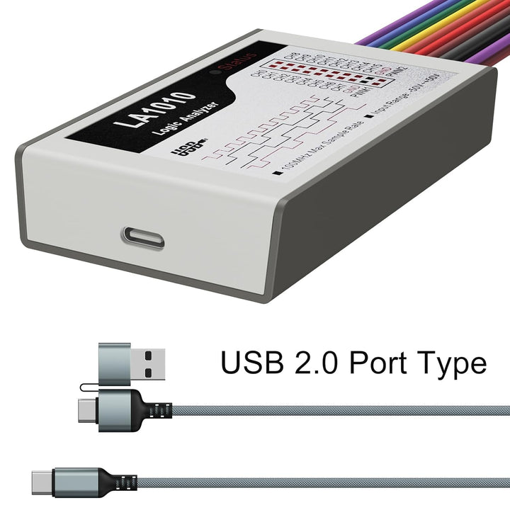 InnoMaker LA1010 USB Logic Analyzer 16 Input Channels 100MHz with The PC Software Handheld Instrumen