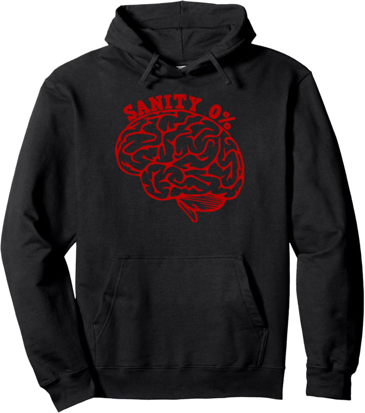 Sanity Zero Prozent Phasmophobie Fear Of Ghosts 0% Sanity Pullover Hoodie