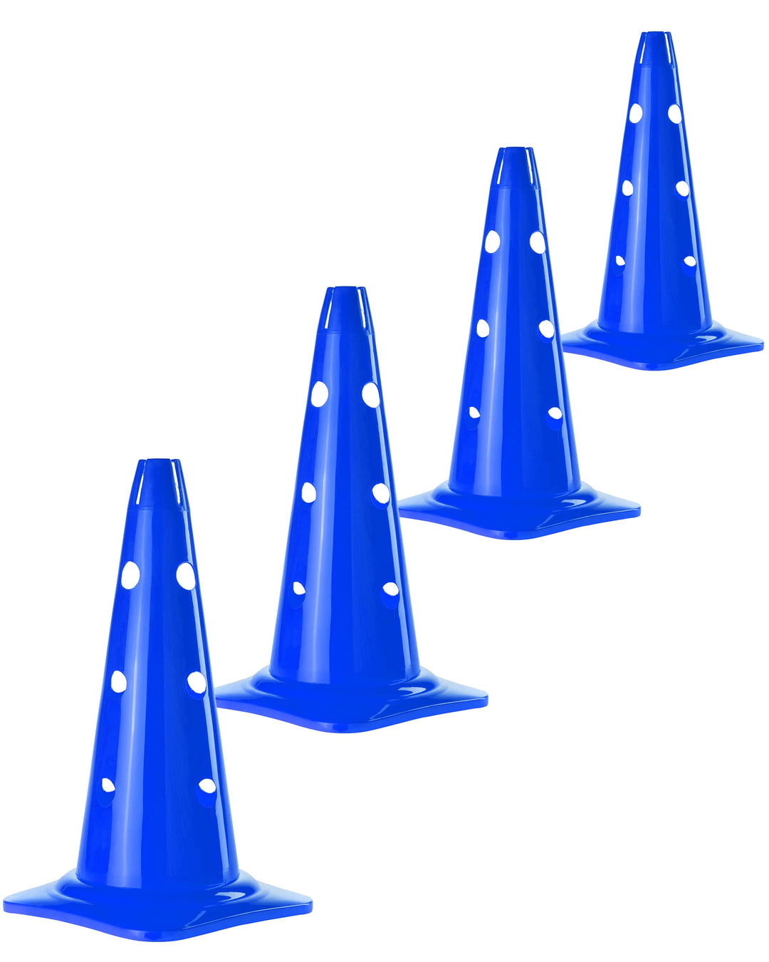 Kombi Kegel 40 – 4er Set – für den Aufbau von Hürden- oder Slalom-Parcours für Agility-Training – Sp