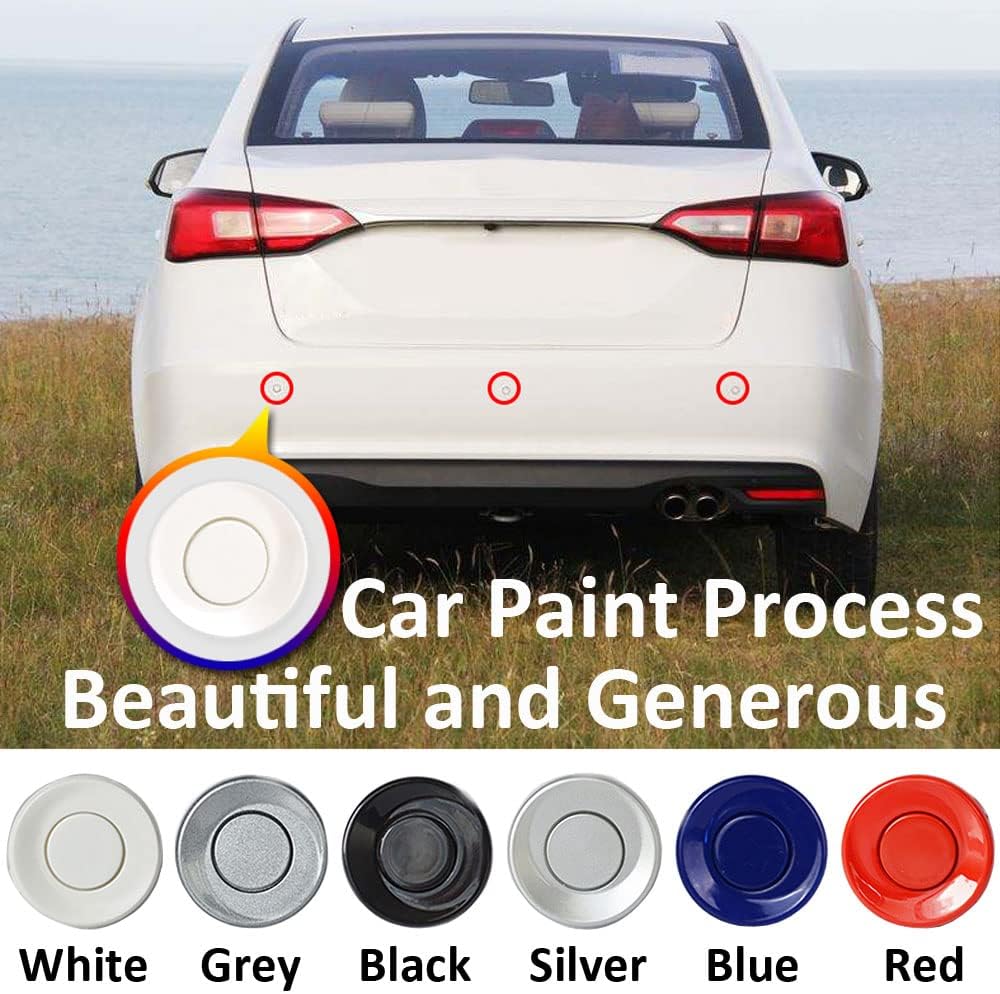 MOCNT Auto Einparkhilfe 8 Sensoren Rückfahrhilfe Kfz Rückfahrwarner Einparksystem Hinten Parksensore