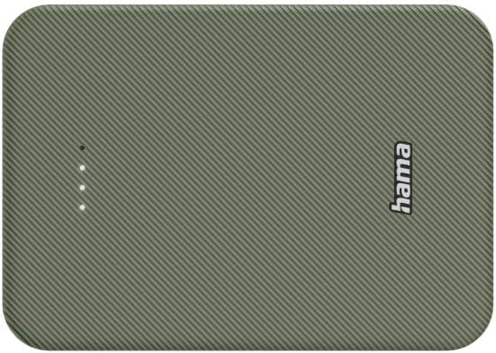 Hama Powerbank Colour 10 10000mAh (externer Akku mit 1x USB C + 1x USB A, Power Pack Zertifiziert, L