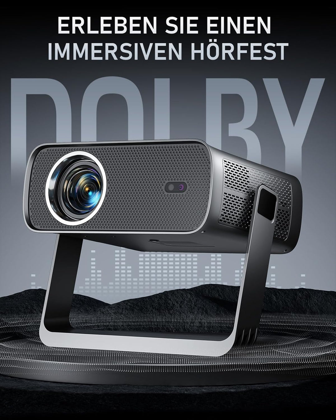 Smart Beamer 4K kompatibel mit Netflix & Dolby Audio, XuanPad 3500 ANSI Beamer mit TOF Autofokus & T