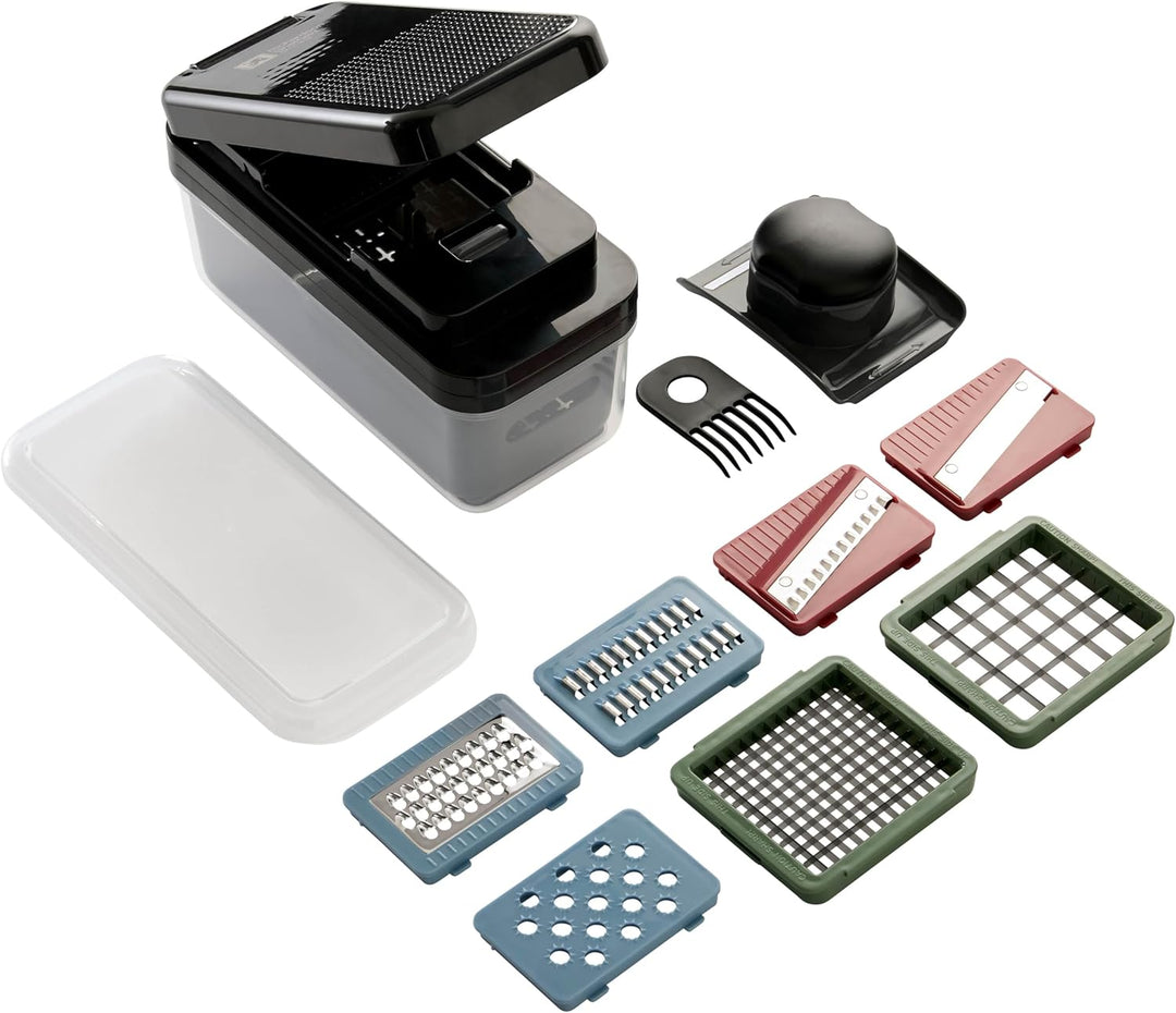 Richardson Sheffield Gemüsehobel, 12 in 1 Mandoline, Küchenset, Edelstahl Küchenhobel, Reibe, Schnei