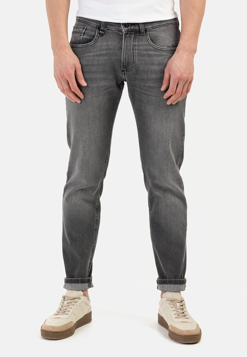 camel active Herren Jeans 30W / 34L Dunkelgrau, 30W / 34L Dunkelgrau