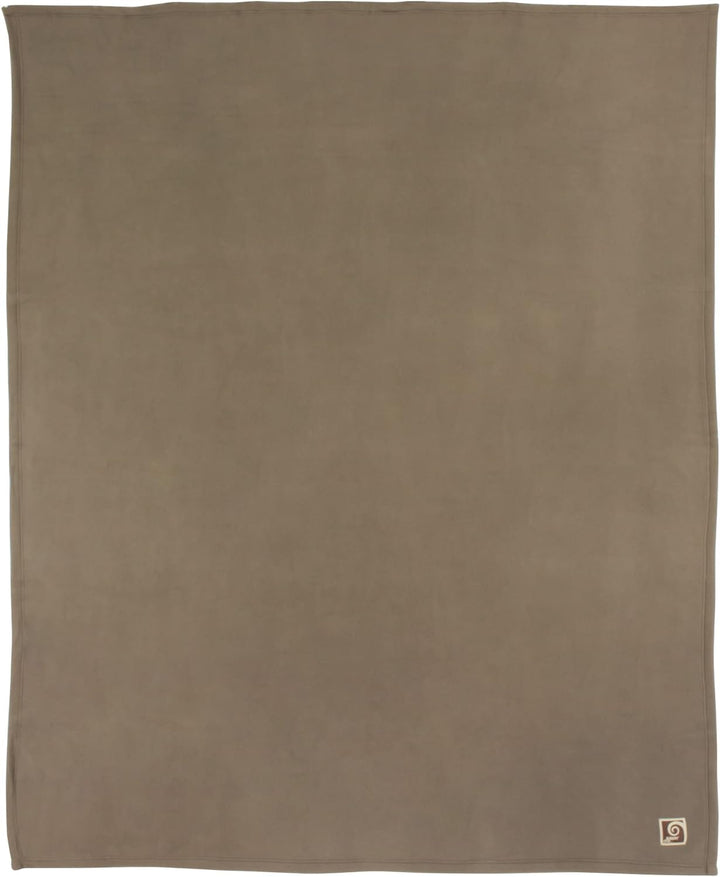 Fleecedecke, 240 x 300 cm Teddy, braun taupe – 100% Polyester 350 g/m2, Vertrag schwer entflammbar