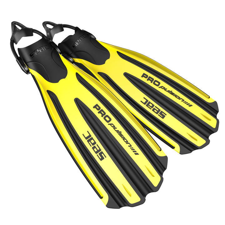 Seac PROPULSION S Geräteflossen mit Sling Straps (Bungees) Amarillo S/M, Amarillo S/M