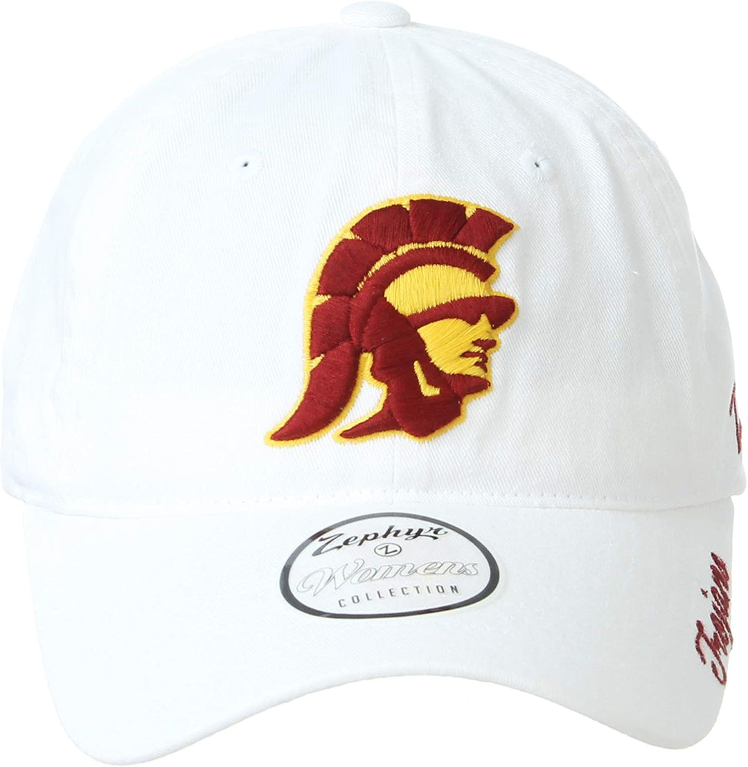 ZHATS Damen Adjustable Scholarship Hat Icon White Adjustable Scholarship Hat Icon White Einheitsgrös
