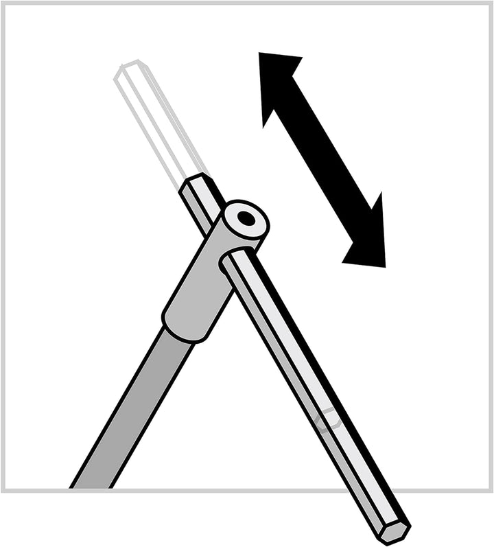 PB Swiss Tools T-Griff Innensechskant mit Gleit-Quergriff PB 1204.2 (2mm) | 100% Swiss Made | Sechsk