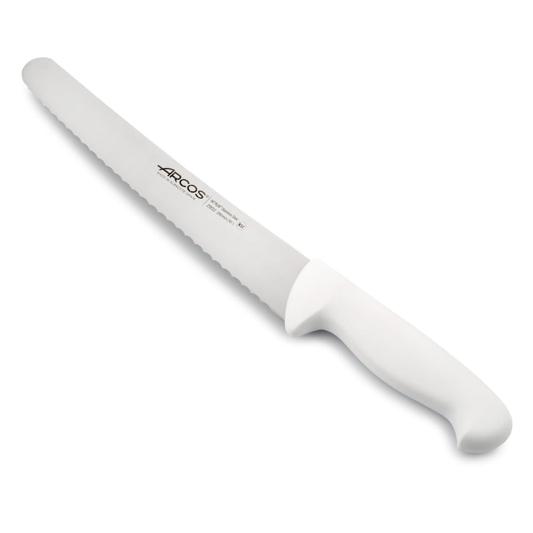 Arcos Konditormesser aus Nitrum-Edelstahl mit 250 mm Klinge - Ergonomischer Griff aus Polypropylen,