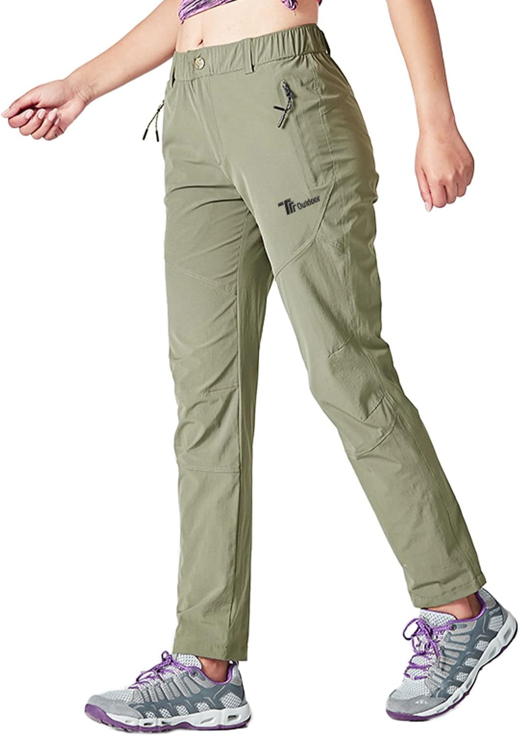 YSENTO Damen Wanderhose Outdoorhose Wasserdicht Schnelltrockend Stretch Trekkinghose Funktionshose m