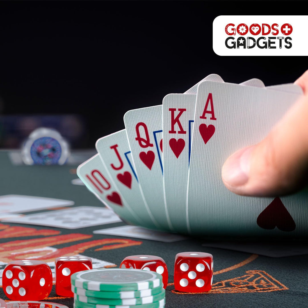 Profi Pokerkoffer Pokerset inkl. 300-500 Chips hochwertigen Pokerchips; Pokerdeck, Kartendeck, Poker