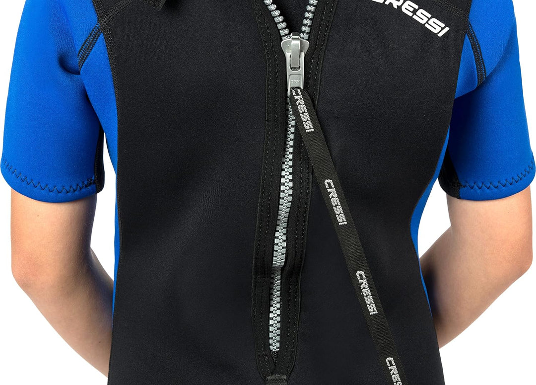 Cressi Med X Jr Wetsuit 2.5mm - Shorty Neoprenanzug Ideal zum Schnorcheln und Tauchen in gemässigten