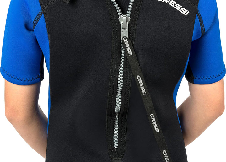 Cressi Med X Jr Wetsuit 2.5mm - Shorty Neoprenanzug Ideal zum Schnorcheln und Tauchen in gemässigten