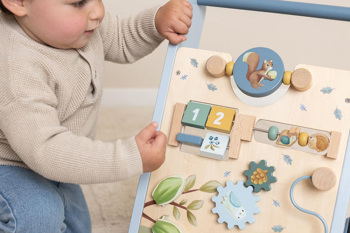 Little Dutch 7232 FSC Holz Activity Laufwagen - Forest Friends blau