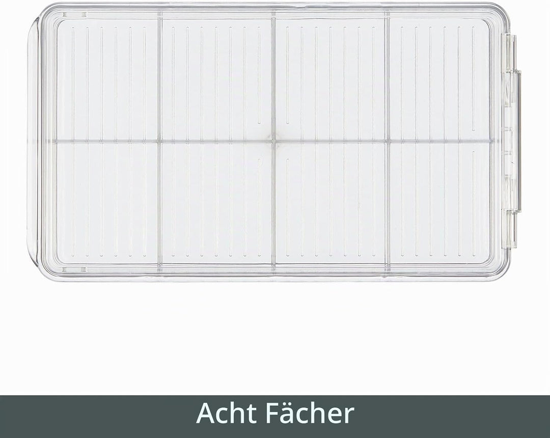 mDesign Küchen Organizer – praktische Teebox mit Deckel für Küche und Speisekammer – Aufbewahrungsbo