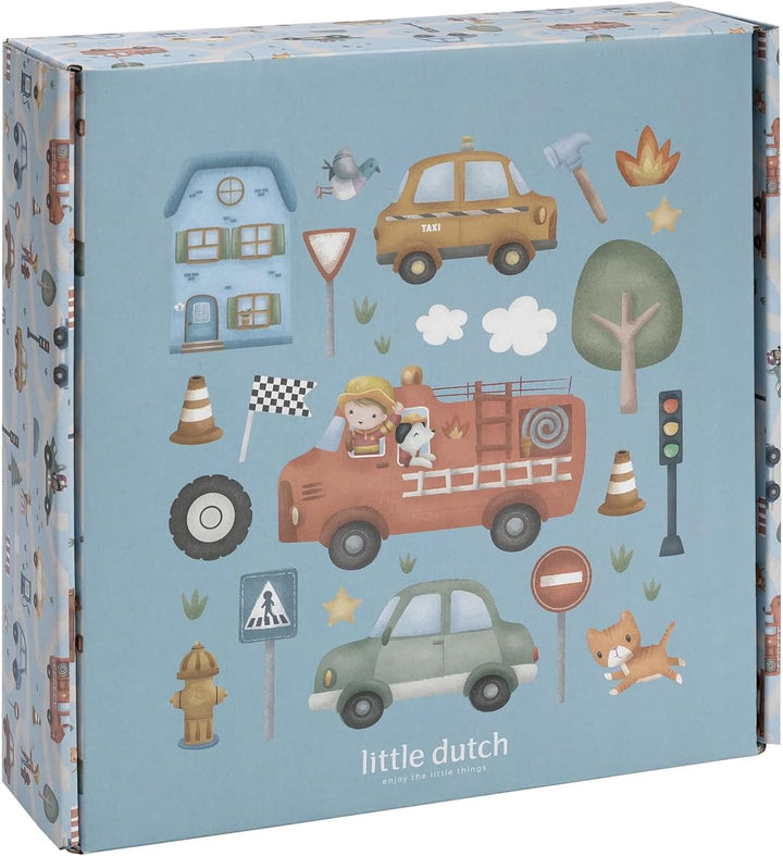 Little Dutch Bastelset/Kreativitätsbox XL - für Jungen ab 3 Jahren - Kreativ Basteln Aufkleber Stick
