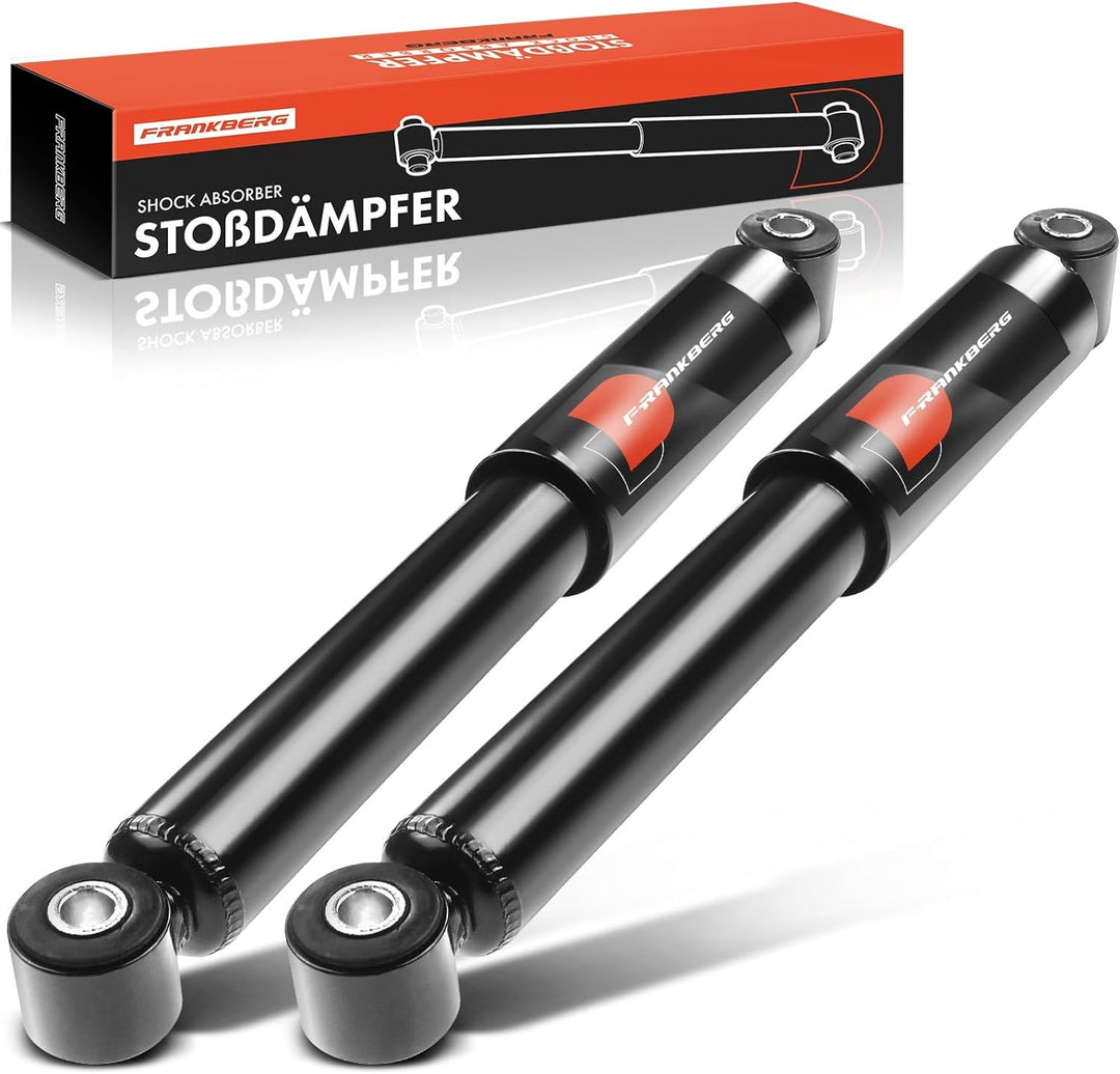 Frankberg 2x Stossdämpfer Gasdruck Hinterachse Kompatibel mit Clio I 5/357 B/C57 1.1L 1.2L 1.4L 1.8L