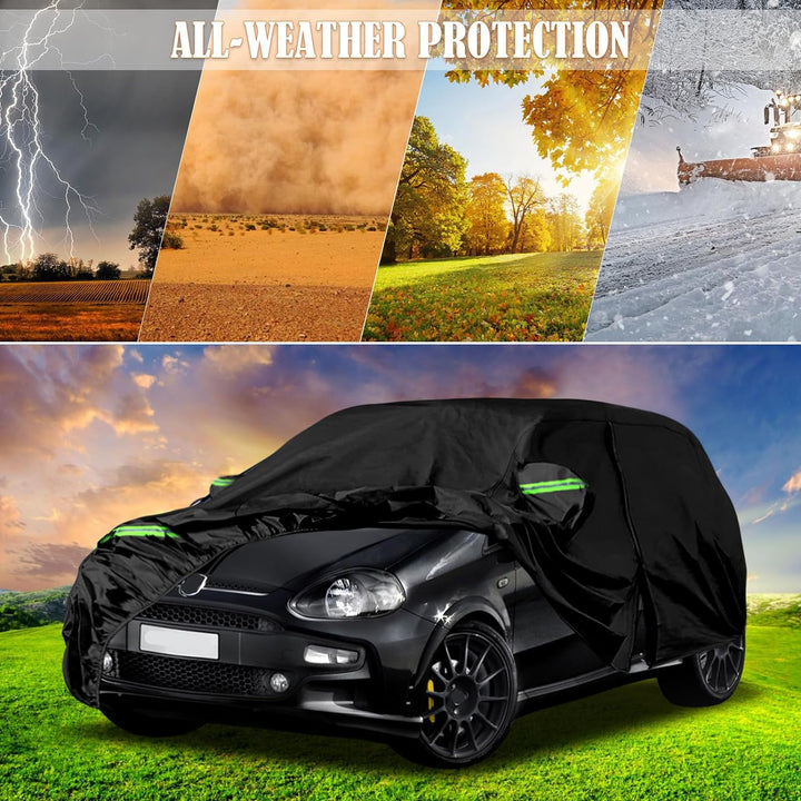 Autoabdeckung Wasserdicht Ersatz für FIAT Punto 199/ Punto III/Punto EVO/Grande Punto 2005-2019, Aut