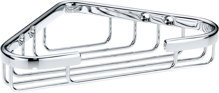 Kela Eckablagekorb Brass aus Messing in verchromt, 17x11x3,5 cm, 17x11x3,5 cm